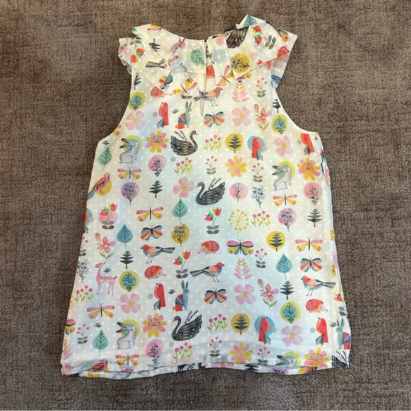 NWT Sleeveless Blouse by Sara Campbell • Ruffle Neck Blouse - Picture 5 of 5